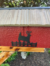 Load image into Gallery viewer, Beautiful Wooden Mailbox with Deer Silhouette and a Durable Vinyl Shake Roof | Amish Made | Unique Mailbox | SB201Deer