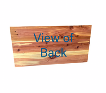 Load image into Gallery viewer, Cedar Mail Mount Mailbox | City Mailbox | Simple and Beautiful Cedar Mailbox | SB066