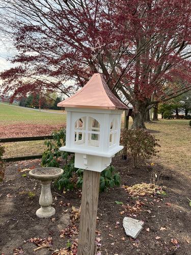 Bethany Bird Feeder | Beautiful and Unique Cupola Design | Copper Roof | BFBT