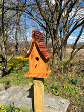 Load image into Gallery viewer, Cedar Birdhouse Porch Décor | Garden Décor | F0008