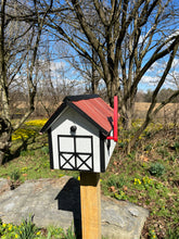 Load image into Gallery viewer, Wooden Mailbox with a Durable Vinyl Shake Roof | Amish Made | Unique Mailbox | SB201