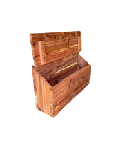 Load image into Gallery viewer, Cedar Mail Mount Mailbox | City Mailbox | Simple and Beautiful Cedar Mailbox | SB066