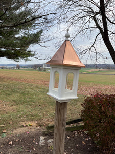 Beautiful Victorian Style Bird Feeder with Copper Roof | BFVC