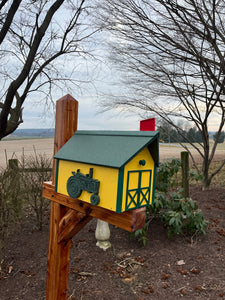 Tractor Mailbox made with Durable Poly Lumber | Amish Made | Recycled Plastic | KT100