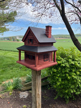 Load image into Gallery viewer, Rustic Manor Birdhouse – Handmade Reclaimed Wood Country Cottage Birdhouse | SVBH001