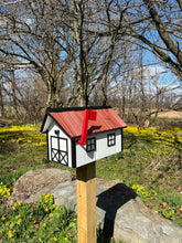 Load image into Gallery viewer, Wooden Mailbox with a Durable Vinyl Shake Roof | Amish Made | Unique Mailbox | SB201