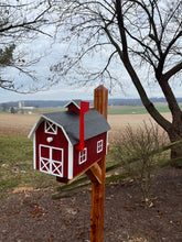 Load image into Gallery viewer, Traditional Barn Style Mailbox | Unique Rustic Outdoor Decor | K0002