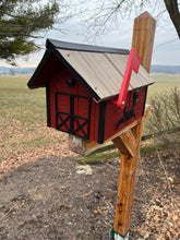 Load image into Gallery viewer, Mailbox for Dog Lover! | Handmade Wooden Mailbox | Deer, Bear, Dog Silhouette, Vinyl Shake Roof, Rustic Cabin Décor SB201Sil