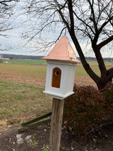 Load image into Gallery viewer, Beautiful Victorian Style Birdhouse with One Hole and Copper Roof | Small Size | BHVC