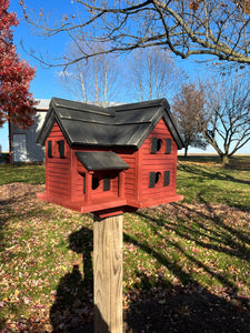 Rustic Large Birdhouse | Reclaimed Materials | Amish Made | SH-BH4