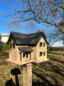 Rustic Large Birdhouse | Reclaimed Materials | Amish Made | SH-BH4