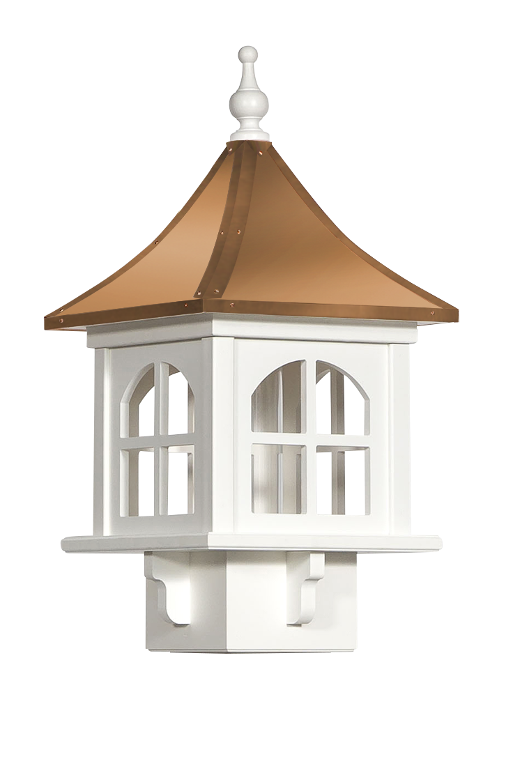 Bethany Bird Feeder | Beautiful and Unique Cupola Design | Copper Roof | BFBT