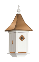 Load image into Gallery viewer, Beautiful Castle Birdhouse with 1 Hole and Copper Roof | BHCS