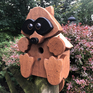 Raccoon Birdhouse | Hand Made from Reclaimed Wood | BH16