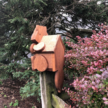 Load image into Gallery viewer, Raccoon Birdhouse | Hand Made from Reclaimed Wood | BH16