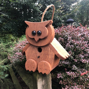 Owl Birdhouse | Hand Made from Reclaimed Wood | BH9