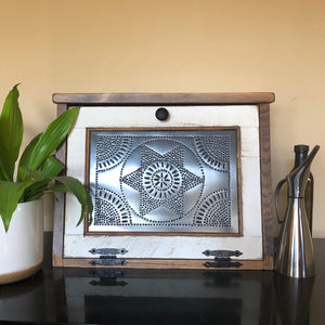 Bread Box | Farmhouse Décor | Rustic and Hand Crafted | Rustic White Finish