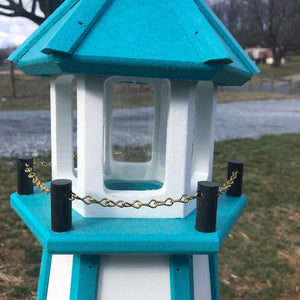Large Lighthouse Bird Feeder | Made with Recycled Plastic | Poly Lumber | E-LH