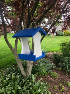 Hopper Style Bird Feeder | Simple and Easy to Fill | Made with Durable Poly Lumber | E124