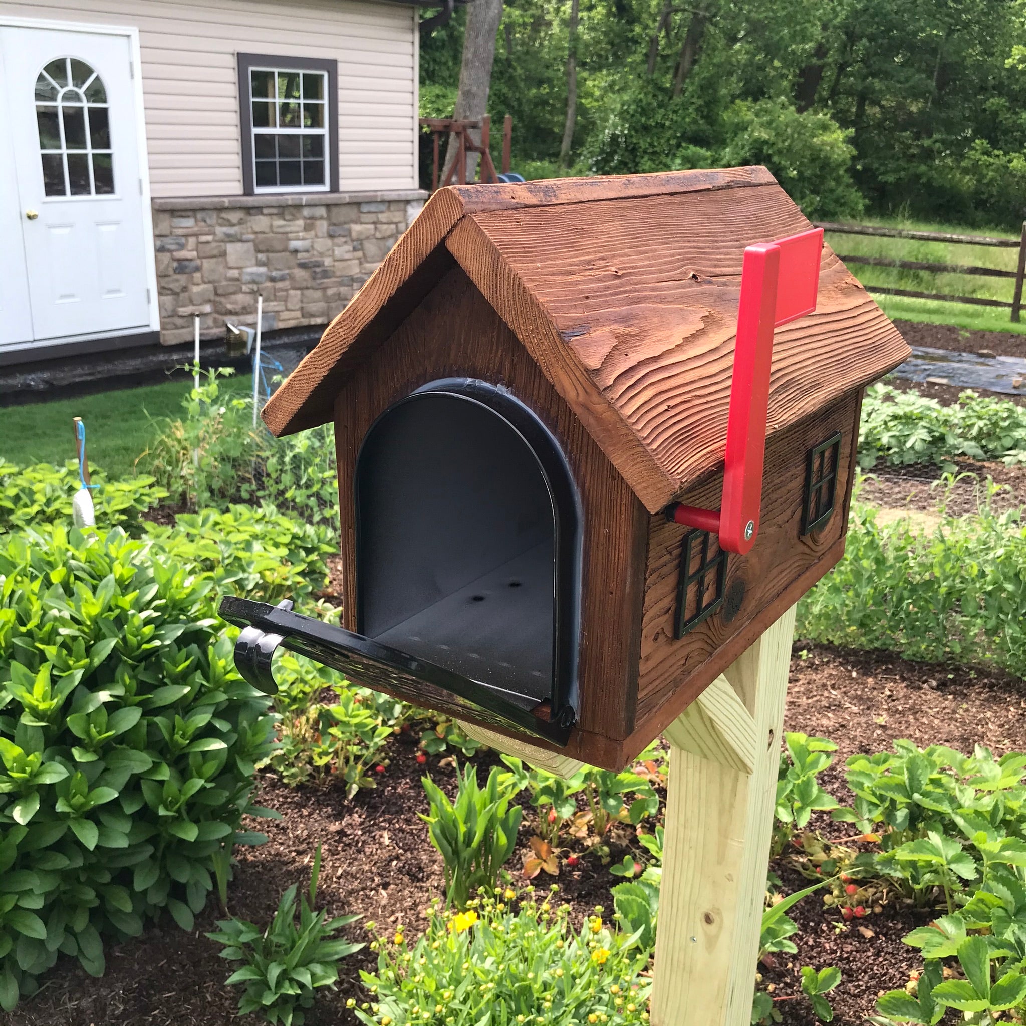 Rustic Wooden Mailbox | Metal Box Insert | Made with Reclaimed Wood ...