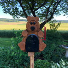 Load image into Gallery viewer, Adorable Bear Mailbox | Metal Box Insert | Made with Reclaimed Wood | B1002