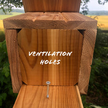 Load image into Gallery viewer, Red Cedar Bluebird House l Simple, Beautiful and Functional | F004