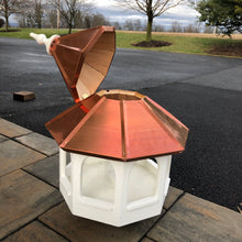 Load image into Gallery viewer, Bird Feeder | Large Gazebo with Copper Roof | Post Mount | EW-BWCF