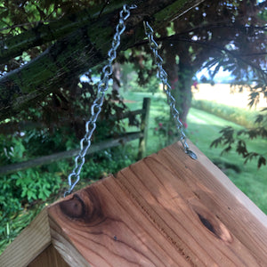 Red Cedar Hanging Birdhouse | Simple Beautiful and Functional |  F003