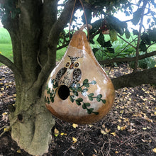 Load image into Gallery viewer, Gourd Birdhouse | Owl
