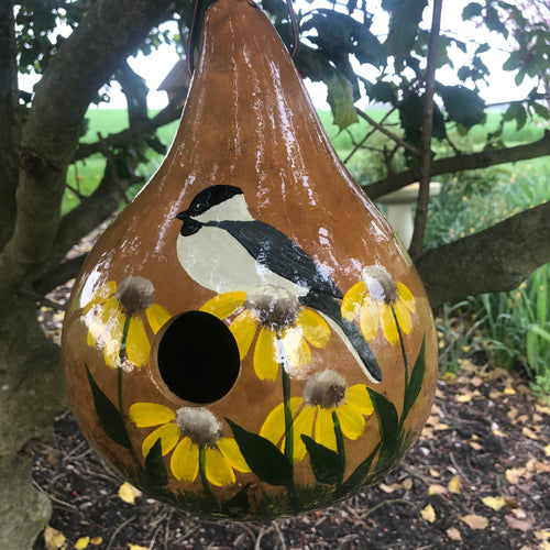 Gourd Birdhouse | Chickadee