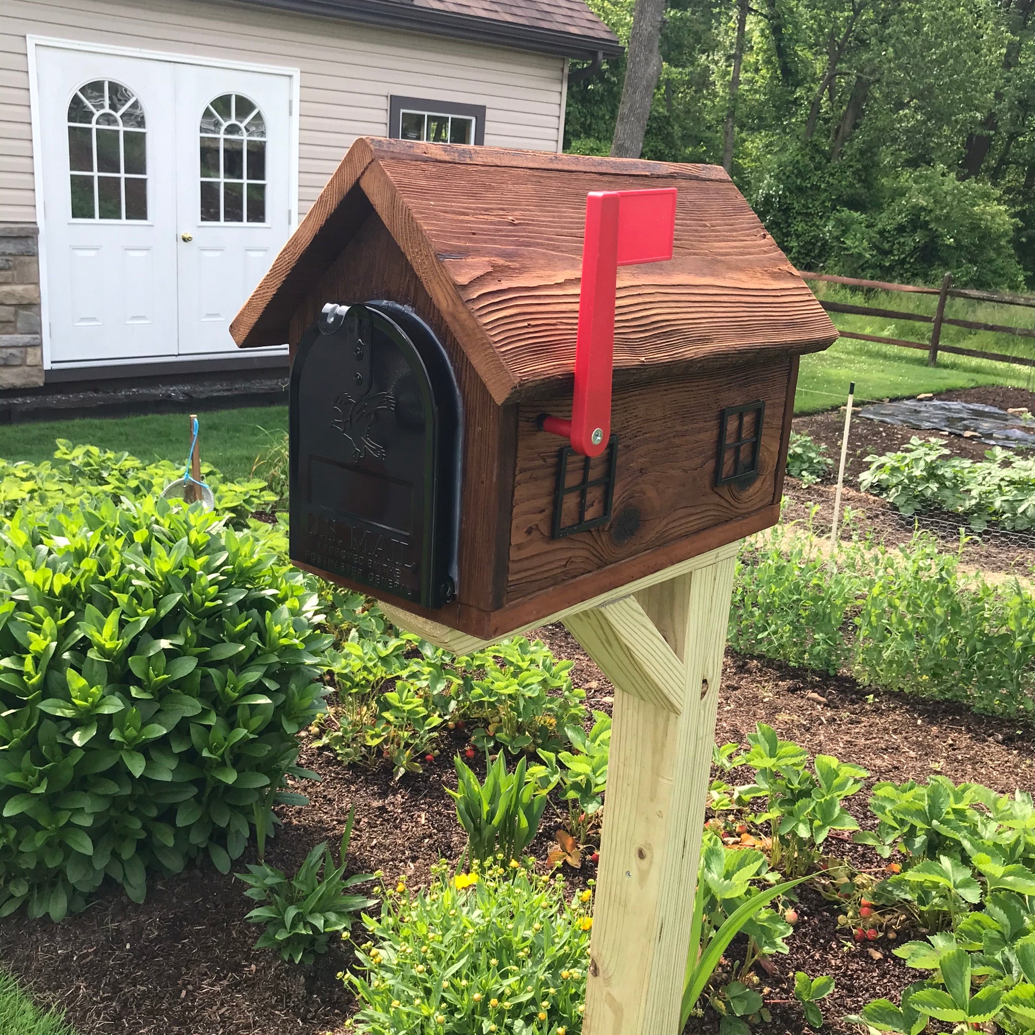 Rustic Wooden Mailbox | Metal Box Insert | Made with Reclaimed Wood ...