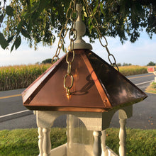 Load image into Gallery viewer, Hanging Bird Feeder with Copper Roof | EW-SWCF-H