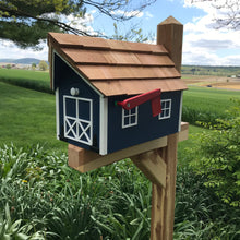 Load image into Gallery viewer, Blue Wooden Mailbox | Barn Amish Made | SS001