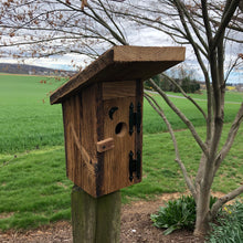 Load image into Gallery viewer, Outhouse Birdhouse | Hand Made from Reclaimed Wood | bh8