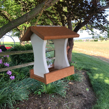 Load image into Gallery viewer, Hopper Style Bird Feeder | Simple and Easy to Fill | Made with Durable Poly Lumber | E124