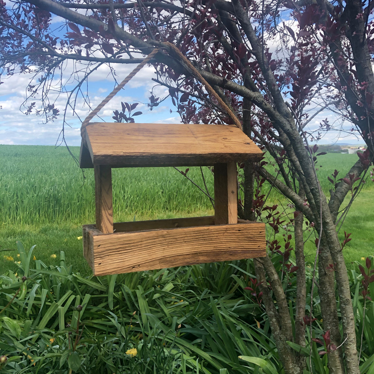 Simple Rustic Bird Feeder| Hand Made from Reclaimed Wood | BRF50 ...