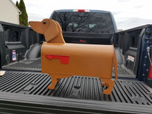 Load image into Gallery viewer, Red Dachshund Mailbox| Wiener Dog | Unique Dog Mailbox | pp001