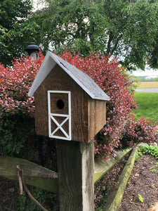 Simple Easy to Clean Birdhouse | Rustic Amish Outdoor Decor | K0006