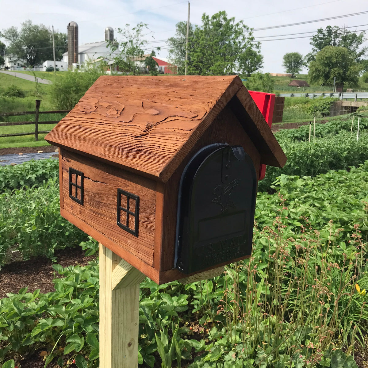 Rustic Wooden Mailbox | Metal Box Insert | Made with Reclaimed Wood ...