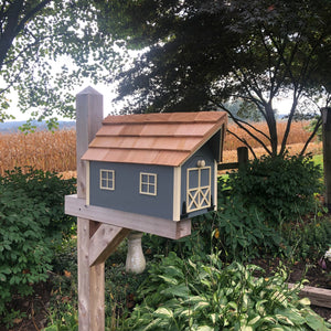 Gray Wooden Mailbox | Barn Amish Made | SS001
