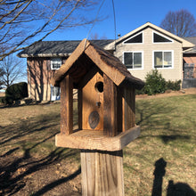 Load image into Gallery viewer, Rustic Birdhouse with Front Porch | Hand Made from Reclaimed Wood | RBH43