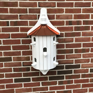 Unique Large Birdhouse to Hang on Wall or Fence | 5 Apartments | Copper Roof | EW-1-2-FH