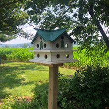 Load image into Gallery viewer, Large Birdhouse | Martin House | Metal Roof | Easy Clean Out | Reclaimed Materials | Amish Made | SH-BH3