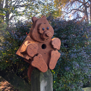 Squirrel Birdhouse | Hand Made from Reclaimed Wood | BH14