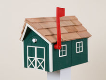 Load image into Gallery viewer, Wooden Mailbox with Cedar Roof  | Amish Barn | K1000