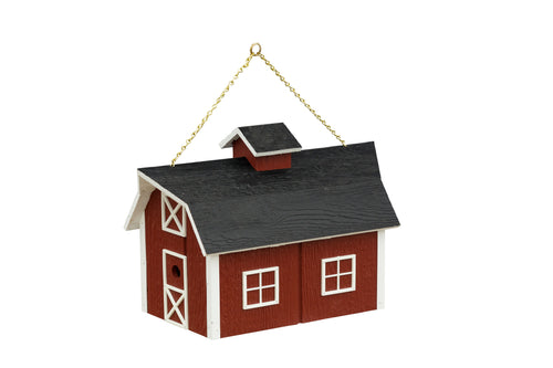 Barn Birdhouse | Traditional Barn Style Hanging Birdhouse| Rustic Amish Outdoor Decor | K0016